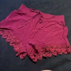 Maroon Flow Shorts